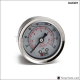 D1 SPEC Fuel Pressure Gauge Liquid 0-160 Psi Oil Press Gauge Fuel Gauge White Face Universal 1/8 Npt - Tokyo Tom's