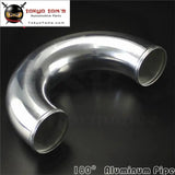 80mm 3.15" Inch Aluminum Intercooler Intake Pipe Piping Tube Hose 180 Degree L=300mm - Tokyo Tom's