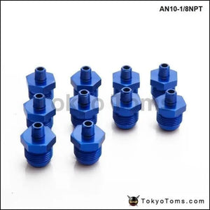 10pcs/lot  Straight 10AN AN10 To 1/8 NPT Pipe Fitting Performance Adaptor Male Tank Thread AN10-1/8NPT