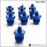 10pcs/lot  Straight 10AN AN10 To 1/8 NPT Pipe Fitting Performance Adaptor Male Tank Thread AN10-1/8NPT