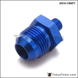 10pcs/lot  Straight 10AN AN10 To 1/8 NPT Pipe Fitting Performance Adaptor Male Tank Thread AN10-1/8NPT