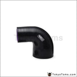 2.5"-3 1/8" 63Mm-80Mm 4-Ply Silicone 90 Degree Elbow Reducer Hose Black For VW Passat Audi A4 B6 2001-2007 - Tokyo Tom's