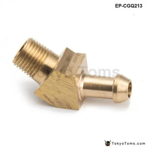 45 Degree Elbow 1/8" Hose Fitting Air ,Oil, Gas ,Fuel Hose Turbocharger Compressor Brass Boost - Tokyo Tom's