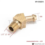 45 Degree Elbow 1/8" Hose Fitting Air ,Oil, Gas ,Fuel Hose Turbocharger Compressor Brass Boost - Tokyo Tom's