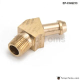 45 Degree Elbow 1/8" Hose Fitting Air ,Oil, Gas ,Fuel Hose Turbocharger Compressor Brass Boost - Tokyo Tom's