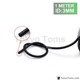 Black Id:3Mm (1/8") Silicone Vacuum Hose Pipe High Performance Tubing-1Meter For BMW E36 325 328 M3 Hfm S52 - Tokyo Tom's