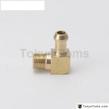 Brass Boost Hose Barb To Male Thread 90 Degree Elbow Fitting For Garrett T2 T3 Turbo 1/8"Male Npt 90 Degree - Tokyo Tom's