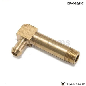 45Mm Brass Boost Hose Barb To Male Thread Elbow Fitting For Garrett T2 T3 Turbo 1/8"Male Npt 90 Degree - Tokyo Tom's