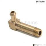 45Mm Brass Boost Hose Barb To Male Thread Elbow Fitting For Garrett T2 T3 Turbo 1/8"Male Npt 90 Degree - Tokyo Tom's