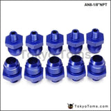 10PCS/LOT  Straight Male Oil Cooler  Fuel Oil Hose Fitting Adapter AN8-1/8''NPT