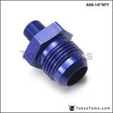 10PCS/LOT  Straight Male Oil Cooler  Fuel Oil Hose Fitting Adapter AN8-1/8''NPT