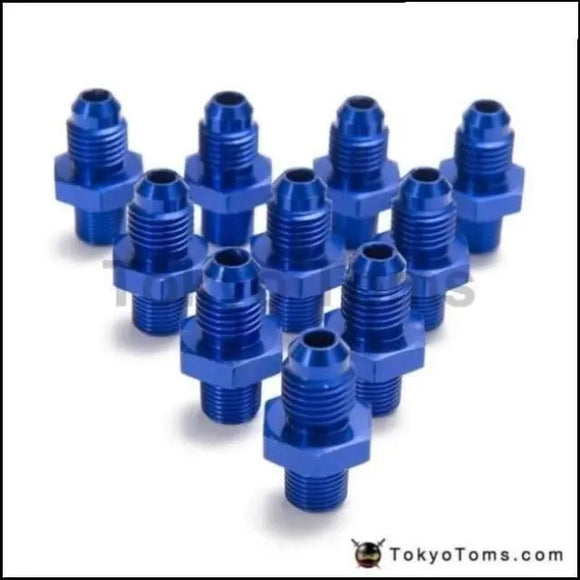 10PCS/LOT AN -4 AN4 Flare to 1/8 NPT Straight Male Oil Cooler  Fuel Oil Hose Fitting Adapter AN4-1/8''NPT