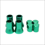 8pcs Aluminium Alloy Valve Caps Sleeves with Hex - Tokyo Tom's