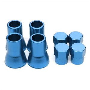 8pcs Aluminium Alloy Valve Caps Sleeves with Hex - Tokyo Tom's