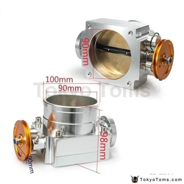 Universal 90MM 3.5" Throttle Body High Flow Aluminum FOR Intake Manifold Q45 TPS Universal 90MM 3.5" Throttle Body High Flow Aluminum FOR Intake Manifold Q45 TPS
