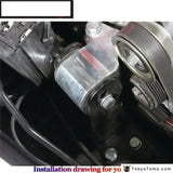 Aluminum Right Hand Mount Hydro Trans For 92-95 Civic / 94-01 Integra CXX-M5-BK - Tokyo Tom's