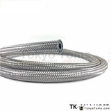 AN -4 AN 4 4AN Stainless Steel Braided Fuel Line Oil Gas Hose each 1M 3.3FT ID:5.56MM, OD:11.13MM TK-AN4 HOSE - Tokyo Tom's