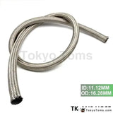 AN 8 (ID:11.12MM OD:16.28MM )Stainless Steel Braided Fuel Line Oil Gas Hose each 1M 3.3FT TK-AN8 HOSE - Tokyo Tom's