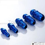 AN8 AN-8 MALE THREAD STRAIGHT BULKHEAD FLARE BLUE ALUMINUM ANODIZED FITTING TK-JCAN8 - Tokyo Tom's