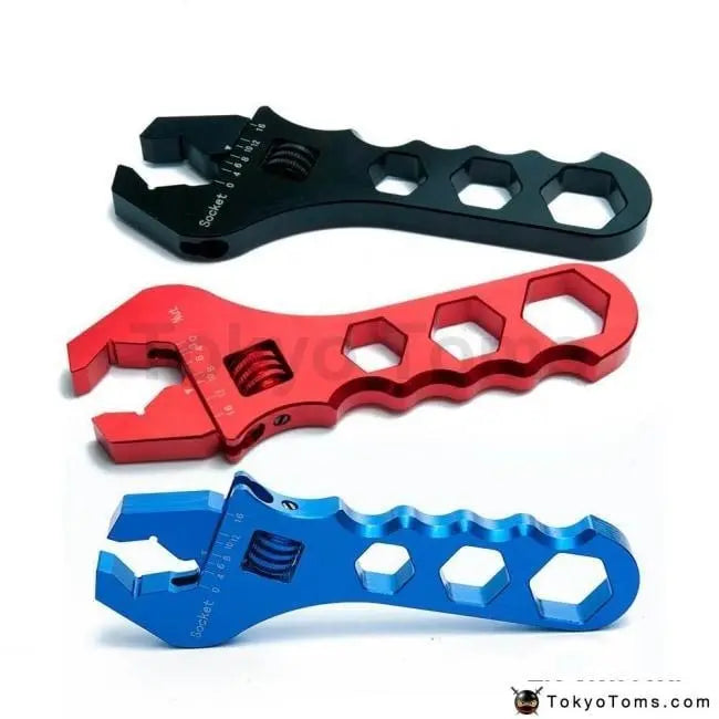 thumbnail image 2 of Adjustable Wrench For AN Hose End Fittings (3AN-16AN, 16mm, Aluminum, LA1284153CM) 2 of 6