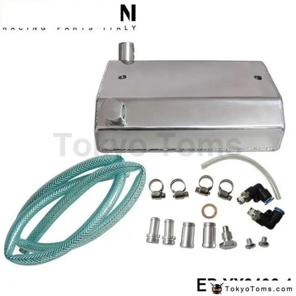 Alloy Aluminium 1L Oil Weilding Catch Can Square Tank Polished - Tokyo Tom's