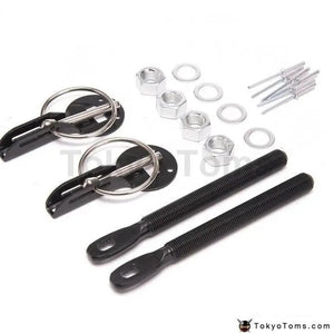 Alloy Silver Bonnet Hood Pin Lock Kit - Tokyo Tom's