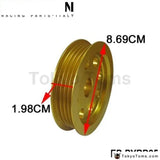 Aluminum Golden Crank Pulley Set For Nissan Skyline Rb25Dets R33 R34 Gt-R - Tokyo Tom's