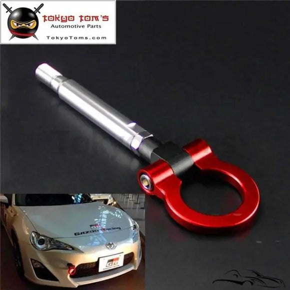 Aluminum Racing Tow Hook Ring Fits For Toyota GT86 Scion Frs Subaru BRZ 13-15 Red