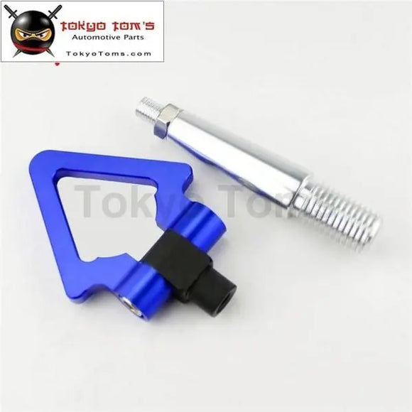 Aluminum Tow Hook Towing Hook Ring For Mitsubishi Lancer EVO Ex 08-11 Blue