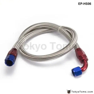 An10-0A An10-90A 1.2 Meter Oil Fitting And Stainless Steel Braided Hose End Adapter Kit - Tokyo Tom's