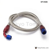 An10-0A An10-90A 1.2 Meter Oil Fitting And Stainless Steel Braided Hose End Adapter Kit - Tokyo Tom's