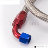 An10-0A An10-90A 1.2 Meter Oil Fitting And Stainless Steel Braided Hose End Adapter Kit - Tokyo Tom's