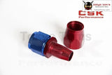 An12 Straight Aluminum Oil Cooler Hose Fitting Reusable Hose End Blue And Red An-12 12 An Fuel Push-On Hose End Fittings Adaptor