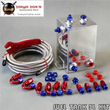 3L Fuel Surge Oil Tank W/ An6 Fitting & Pipe Swirl Pot System Kit+Wrench Spanner