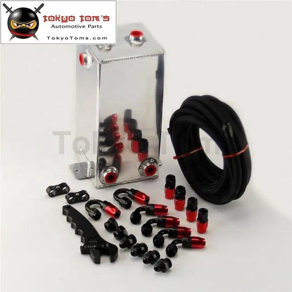 4L Fuel Surge Oil Tank W/An6 Fitting &Pipe Swirl Pot System Kit + Wrench Spanner