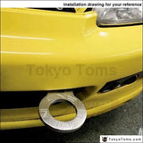 Anodized Universal Front Tow Hook Billet Aluminum Towing Kit For JDM Racing - Tokyo Tom's