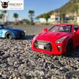 Beargor 1:32 Alloy Mini Auto Gtr Race Car Toy Diecast Pull Back Model Car With Music Light Desk Decoration Toys Birthday Gift