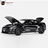 Beargor 1:32 Alloy Mini Auto Gtr Race Car Toy Diecast Pull Back Model Car With Music Light Desk Decoration Toys Birthday Gift