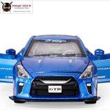 Beargor 1:32 Alloy Mini Auto Gtr Race Car Toy Diecast Pull Back Model Car With Music Light Desk Decoration Toys Birthday Gift