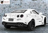 Beargor 1:32 Alloy Mini Auto Gtr Race Car Toy Diecast Pull Back Model Car With Music Light Desk Decoration Toys Birthday Gift