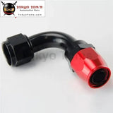 12An An-12 90 Degree Aluminum Swivel Hose End Fitting/Oil Fuel Line Hose Adapter Bk / Bl