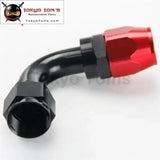 12An An-12 90 Degree Aluminum Swivel Hose End Fitting/Oil Fuel Line Hose Adapter Bk / Bl