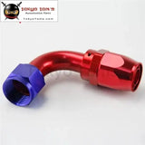 12An An-12 90 Degree Aluminum Swivel Hose End Fitting/Oil Fuel Line Hose Adapter Bk / Bl