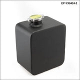 Black Aluminium Universal 2 Litre Polished Alloy Header Expansion Water Tank & Cap 2L - Tokyo Tom's