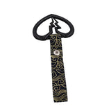 Black Broken Heart Tsurikawa Japanese Cloud Strap