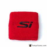 Red/Black SI Reservoir Brake Clutch Oil Tank Cap Sock For Honda Car Styling