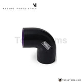 Black & Purple 2" 51Mm 90 Degree Elbow Silicone Hose Pipe Turbo Intake For VW Golf 4 - Tokyo Tom's