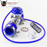 50mm 35Psi Boost V-Band Turbo Blow Off Valve Bov + 2.36" Flange Pipe Hose Kit Blue/ Black