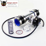 50mm 35Psi Boost V-Band Turbo Blow Off Valve Bov + 2.75" Flange Pipe Hose Kit Blue/ Black