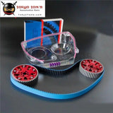 Cam Pulley + Timing Belt + Clear Cover Fits For Nissan Skyline R32 R33 GTs Rb25Det Blue/Purple/Red/Black